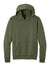 Port & Company PC68H Mens Easy Fleece Hooded Sweatshirt Hoodie w/ Pouch Pocket Olive Drab Green Flat Front
