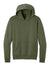 Port & Company PC68H Mens Easy Fleece Hooded Sweatshirt Hoodie w/ Pouch Pocket Olive Drab Green Flat Front