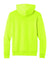 Port & Company PC68H Mens Easy Fleece Hooded Sweatshirt Hoodie w/ Pouch Pocket Safety Green Flat Back