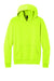 Port & Company PC68H Mens Easy Fleece Hooded Sweatshirt Hoodie w/ Pouch Pocket Safety Green Flat Front