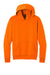 Port & Company PC68H Mens Easy Fleece Hooded Sweatshirt Hoodie w/ Pouch Pocket Safety Orange Flat Front