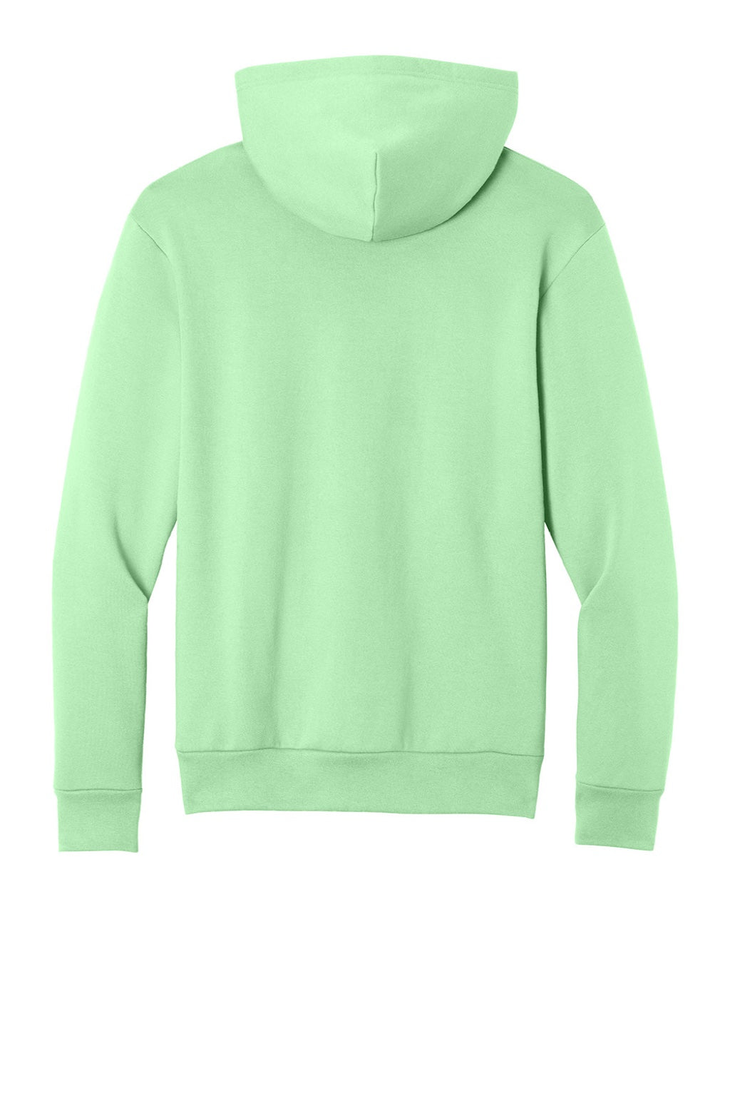 Port & Company PC68H Mens Easy Fleece Hooded Sweatshirt Hoodie w/ Pouch Pocket Spearmint Green Flat Back