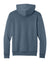 Port & Company PC68H Mens Easy Fleece Hooded Sweatshirt Hoodie w/ Pouch Pocket Steel Blue Flat Back