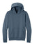 Port & Company PC68H Mens Easy Fleece Hooded Sweatshirt Hoodie w/ Pouch Pocket Steel Blue Flat Front
