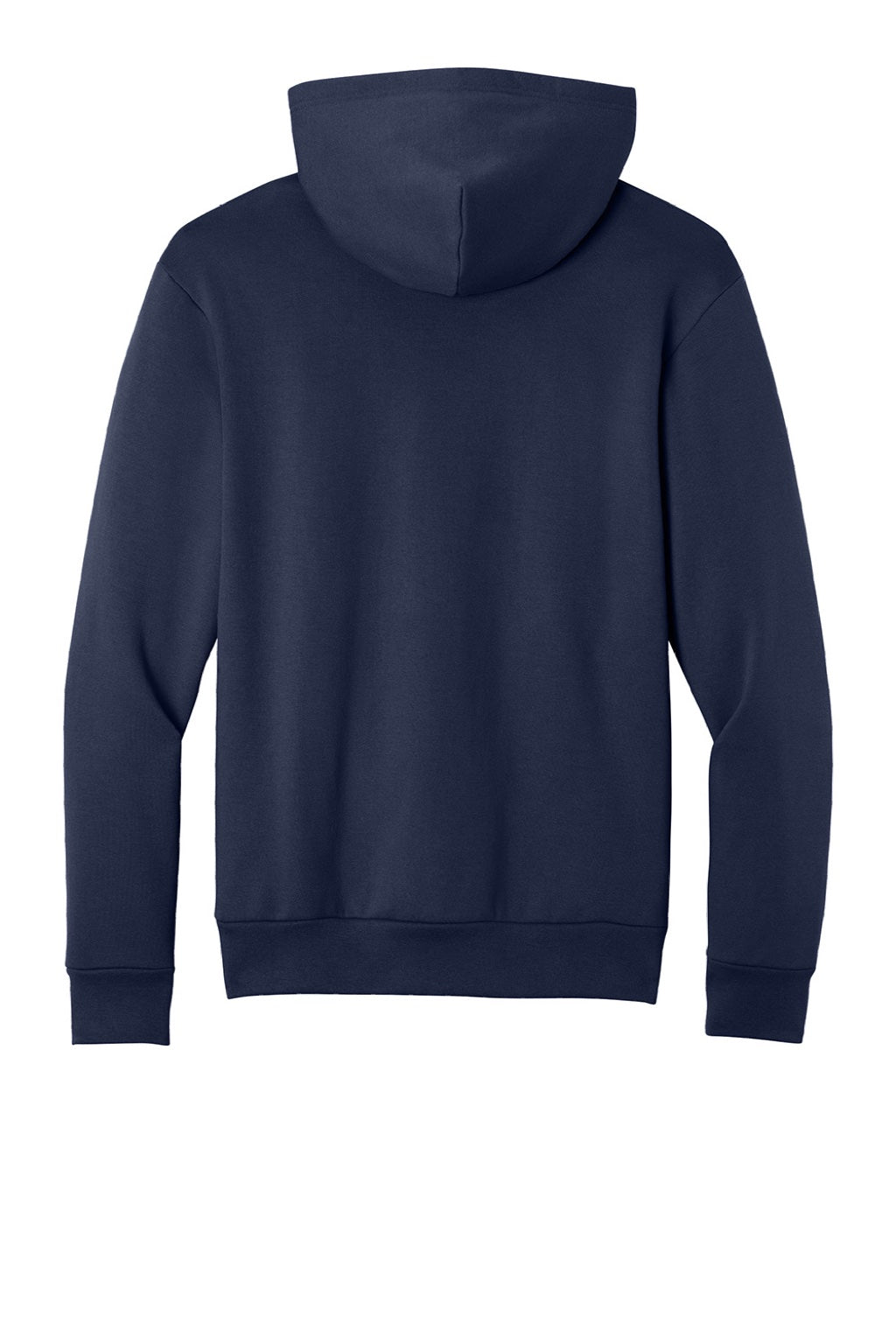 Port & Company PC68H Mens Easy Fleece Hooded Sweatshirt Hoodie w/ Pouch Pocket True Navy Blue Flat Back