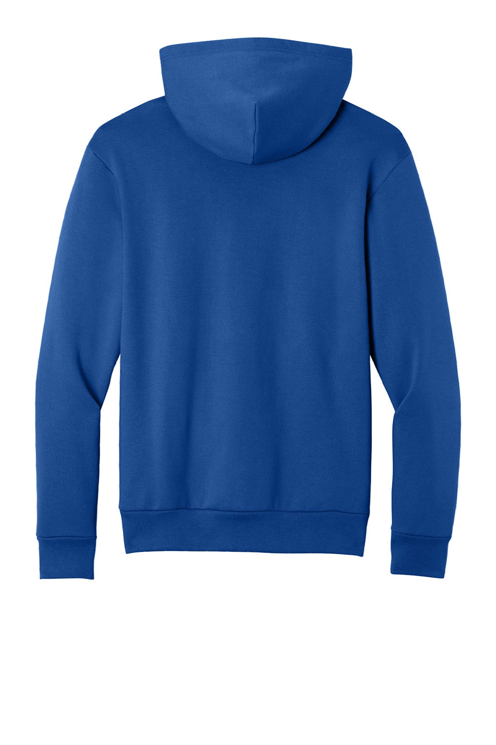 Port & Company PC68H Mens Easy Fleece Hooded Sweatshirt Hoodie w/ Pouch Pocket True Royal Blue Flat Back