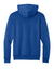 Port & Company PC68H Mens Easy Fleece Hooded Sweatshirt Hoodie w/ Pouch Pocket True Royal Blue Flat Back