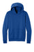 Port & Company PC68H Mens Easy Fleece Hooded Sweatshirt Hoodie w/ Pouch Pocket True Royal Blue Flat Front