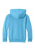 Port & Company PC68YH Youth Easy Fleece Hooded Sweatshirt Hoodie w/ Pouch Pocket Aquatic Blue Flat Back