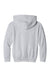 Port & Company PC68YH Youth Easy Fleece Hooded Sweatshirt Hoodie w/ Pouch Pocket Ash Grey Flat Back