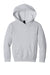 Port & Company PC68YH Youth Easy Fleece Hooded Sweatshirt Hoodie w/ Pouch Pocket Ash Grey Flat Front