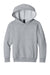 Port & Company PC68YH Youth Easy Fleece Hooded Sweatshirt Hoodie w/ Pouch Pocket Heather Grey Flat Front
