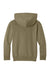 Port & Company PC68YH Youth Easy Fleece Hooded Sweatshirt Hoodie w/ Pouch Pocket Coyote Brown Flat Back