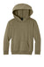 Port & Company PC68YH Youth Easy Fleece Hooded Sweatshirt Hoodie w/ Pouch Pocket Coyote Brown Flat Front