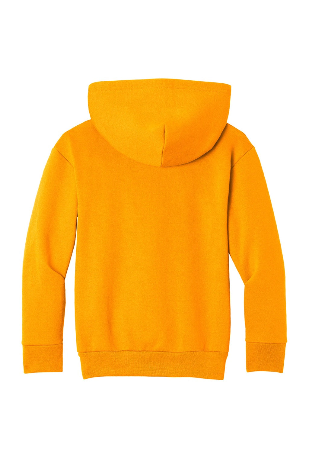 Port & Company PC68YH Youth Easy Fleece Hooded Sweatshirt Hoodie w/ Pouch Pocket Gold Flat Back