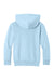Port & Company PC68YH Youth Easy Fleece Hooded Sweatshirt Hoodie w/ Pouch Pocket Ice Blue Flat Back