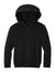 Port & Company PC68YH Youth Easy Fleece Hooded Sweatshirt Hoodie w/ Pouch Pocket Jet Black Flat Front