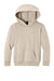 Port & Company PC68YH Youth Easy Fleece Hooded Sweatshirt Hoodie w/ Pouch Pocket Light Sand Brown Flat Front