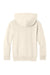 Port & Company PC68YH Youth Easy Fleece Hooded Sweatshirt Hoodie w/ Pouch Pocket Natural Flat Back