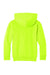 Port & Company PC68YH Youth Easy Fleece Hooded Sweatshirt Hoodie w/ Pouch Pocket Safety Green Flat Back