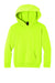 Port & Company PC68YH Youth Easy Fleece Hooded Sweatshirt Hoodie w/ Pouch Pocket Safety Green Flat Front