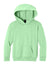 Port & Company PC68YH Youth Easy Fleece Hooded Sweatshirt Hoodie w/ Pouch Pocket Spearmint Green Flat Front