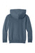 Port & Company PC68YH Youth Easy Fleece Hooded Sweatshirt Hoodie w/ Pouch Pocket Steel Blue Flat Back