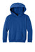 Port & Company PC68YH Youth Easy Fleece Hooded Sweatshirt Hoodie w/ Pouch Pocket True Royal Blue Flat Front