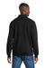 Port & Company PC78FZ Mens Core Fleece Full Zip Sweatshirt w/ Pockets Jet Black Model Back
