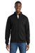 Port & Company PC78FZ Mens Core Fleece Full Zip Sweatshirt w/ Pockets Jet Black Model Front