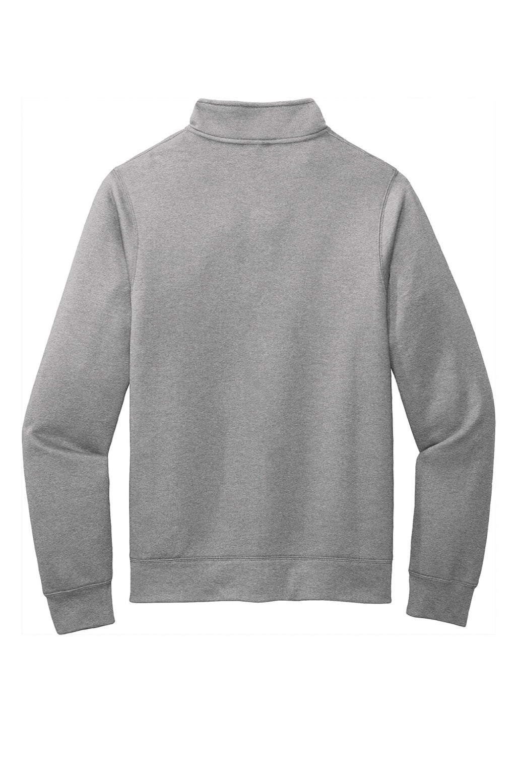 Port & Company PC78FZ Mens Core Fleece Full Zip Sweatshirt w/ Pockets Heather Grey Flat Back