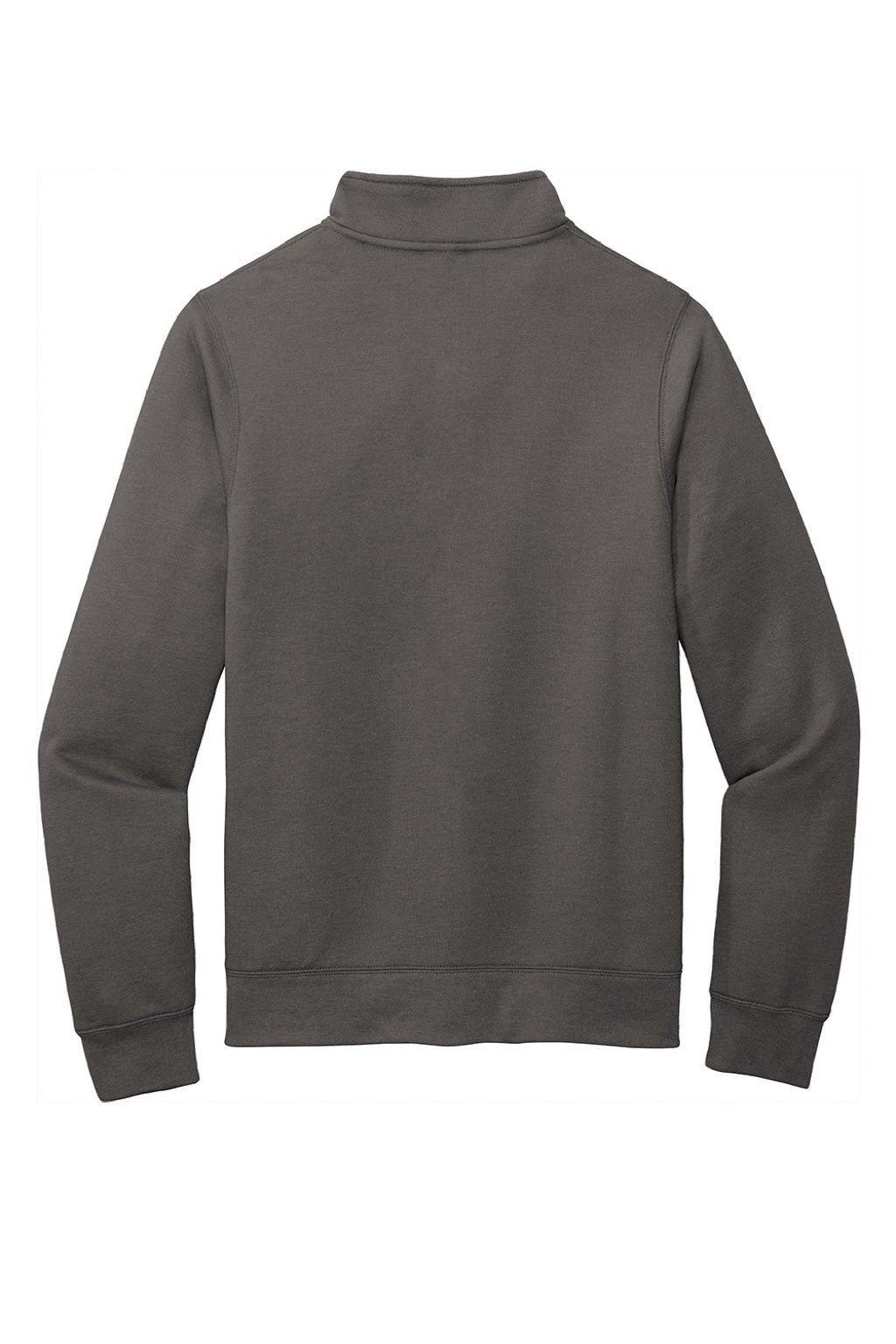 Port & Company PC78FZ Mens Core Fleece Full Zip Sweatshirt w/ Pockets Charcoal Grey Flat Back