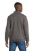 Port & Company PC78FZ Mens Core Fleece Full Zip Sweatshirt w/ Pockets Charcoal Grey Model Back