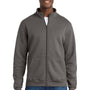 Port & Company Mens Core Fleece Full Zip Sweatshirt w/ Pockets - Charcoal Grey