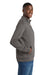 Port & Company PC78FZ Mens Core Fleece Full Zip Sweatshirt w/ Pockets Charcoal Grey Model Side