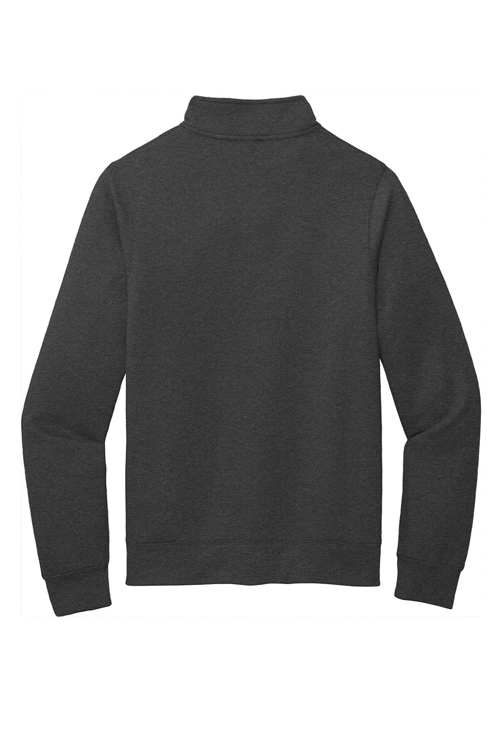 Port & Company PC78FZ Mens Core Fleece Full Zip Sweatshirt w/ Pockets Heather Dark Grey Flat Back