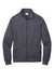 Port & Company PC78FZ Mens Core Fleece Full Zip Sweatshirt w/ Pockets Heather Navy Blue Flat Front