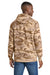 Port & Company PC78HC Mens Core Pill Resistant Fleece Hooded Sweatshirt Hoodie w/ Pouch Pocket Desert Camo Model Back