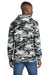 Port & Company PC78HC Mens Core Pill Resistant Fleece Hooded Sweatshirt Hoodie w/ Pouch Pocket Winter Camo Model Back