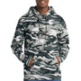 Port & Company Mens Core Pill Resistant Fleece Hooded Sweatshirt Hoodie w/ Pouch Pocket - Winter Camo