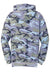 Port & Company PC78HC Mens Core Pill Resistant Fleece Hooded Sweatshirt Hoodie w/ Pouch Pocket Woodland Blue Camo Flat Back