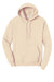 Port & Company PC78H/PC78HT Mens Core Pill Resistant Fleece Hooded Sweatshirt Hoodie w/ Pouch Pocket Cream Flat Front