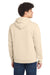 Port & Company PC78H/PC78HT Mens Core Pill Resistant Fleece Hooded Sweatshirt Hoodie w/ Pouch Pocket Cream Model Back