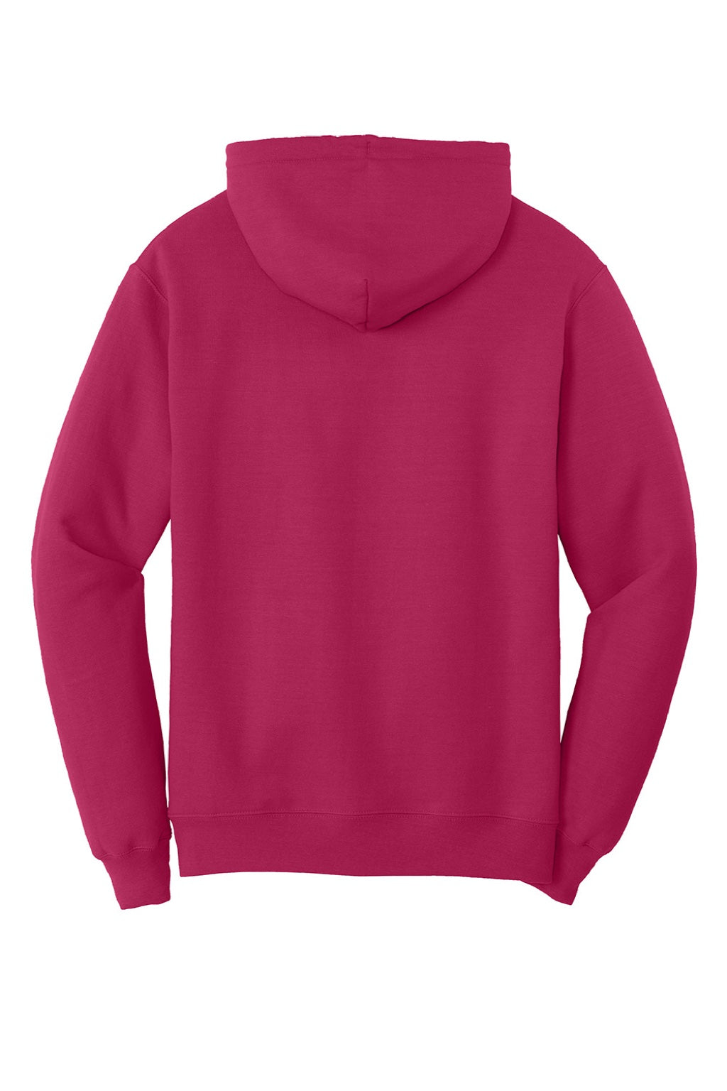 Port & Company PC78H/PC78HT Mens Core Pill Resistant Fleece Hooded Sweatshirt Hoodie w/ Pouch Pocket Flush Pink Flat Back