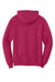 Port & Company PC78H/PC78HT Mens Core Pill Resistant Fleece Hooded Sweatshirt Hoodie w/ Pouch Pocket Flush Pink Flat Back