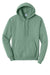 Port & Company PC78H/PC78HT Mens Core Pill Resistant Fleece Hooded Sweatshirt Hoodie w/ Pouch Pocket Laurel Green Flat Front