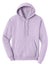 Port & Company PC78H/PC78HT Mens Core Pill Resistant Fleece Hooded Sweatshirt Hoodie w/ Pouch Pocket Lavender Purple Flat Front