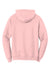 Port & Company PC78H/PC78HT Mens Core Pill Resistant Fleece Hooded Sweatshirt Hoodie w/ Pouch Pocket Pale Blush Pink Flat Back