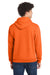 Port & Company PC78H/PC78HT Mens Core Pill Resistant Fleece Hooded Sweatshirt Hoodie w/ Pouch Pocket Safety Orange Model Back