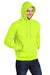 Port & Company PC78H/PC78HT Mens Core Pill Resistant Fleece Hooded Sweatshirt Hoodie w/ Pouch Pocket Safety Green Model 3q